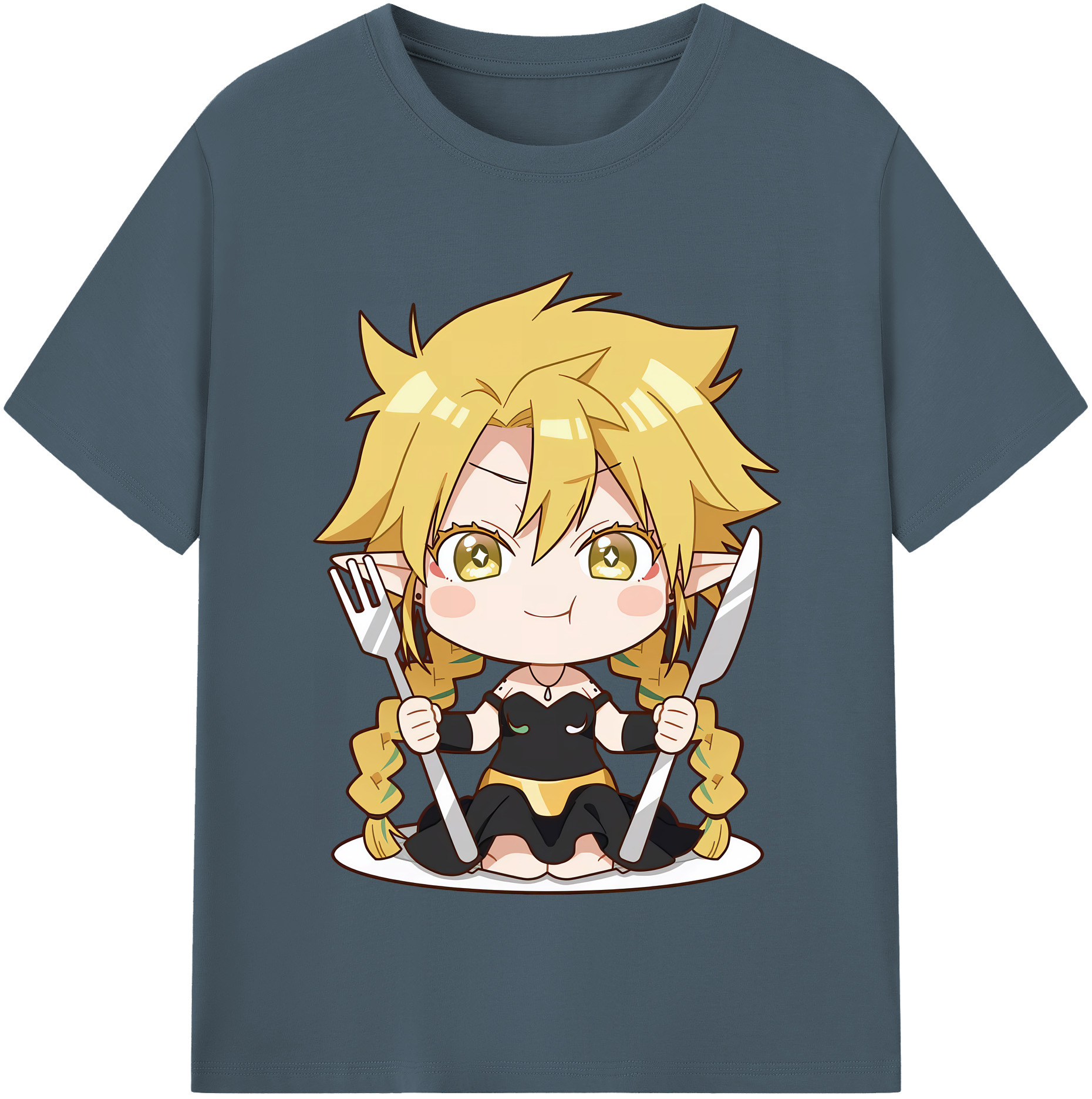 （画像用） 転スラ Regarding Reincarnated to Slime 綿100％半袖Tシャツ（フロントプリント）